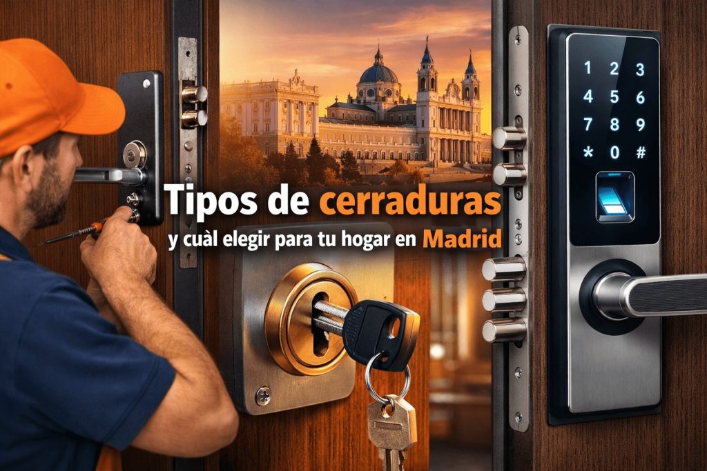 Tipos de cerraduras y cuál elegir para tu hogar en Madrid