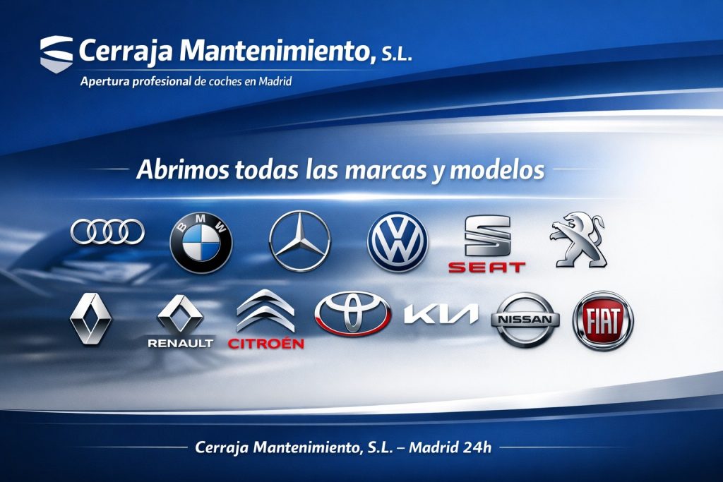 Apertura de todas las marcas de coches en Madrid