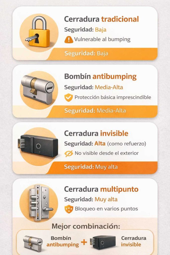 Tipos de cerraduras qué existen