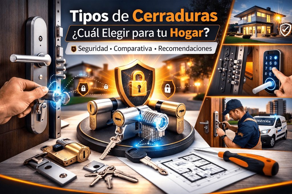 Tipos de cerraduras y cuál elegir para tu hogar en Madrid guía completa